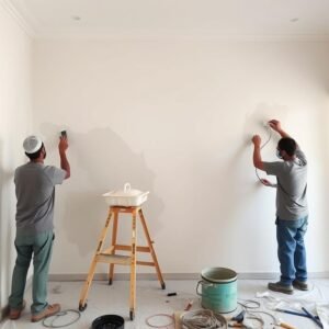 أعمال الدهان والتشطيب النهائي