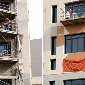 أعمال ترميم وتجديد مبنى في العديلية