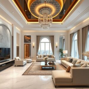 تصميم داخلي فاخر لفيلا في كيفان