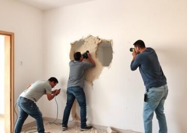 مقاول العديلية يشرف على أعمال البناء في موقع إنشاءات