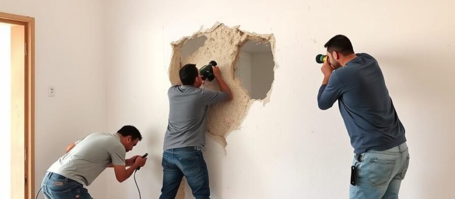 مقاول العديلية يشرف على أعمال البناء في موقع إنشاءات