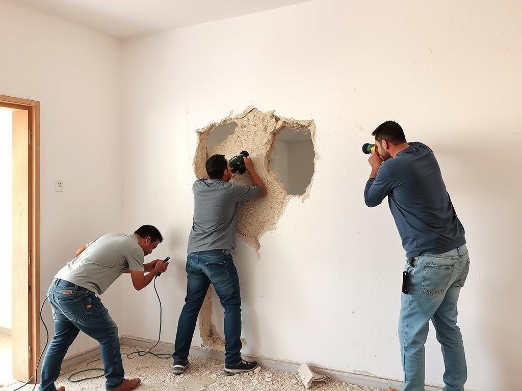 مقاول العديلية يشرف على أعمال البناء في موقع إنشاءات