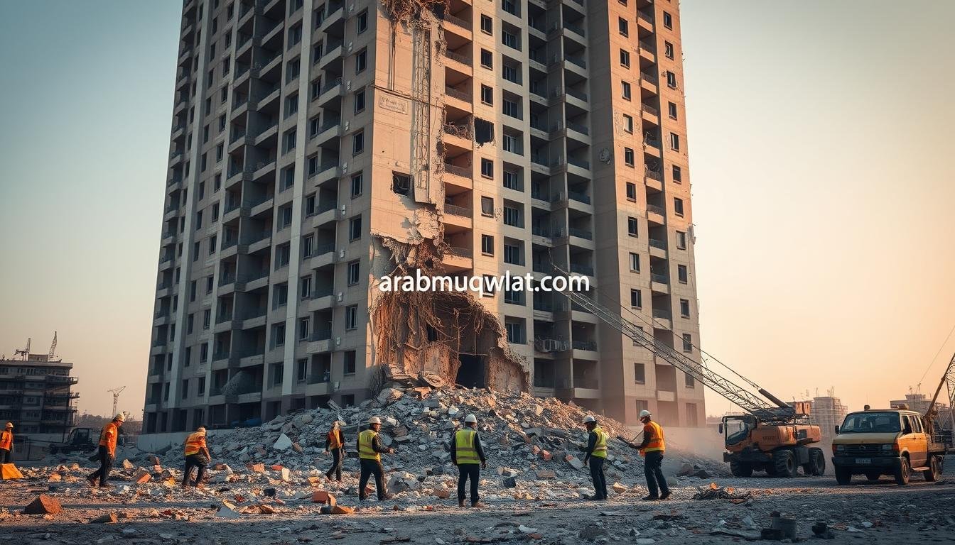 طرق هدم المباني الخرسانية طرق هدم المباني الخرسانية