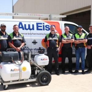 فريق شركة أبوعيسي المتخصص في تطبيق عازل فوم رش أمريكي