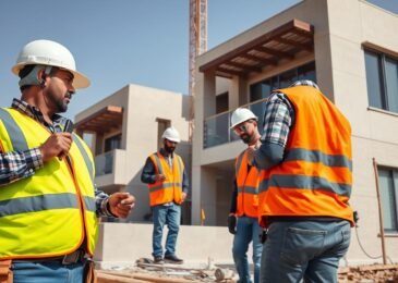 مقاول سلوى يقوم بأعمال البناء والتشطيب في موقع إنشاءات