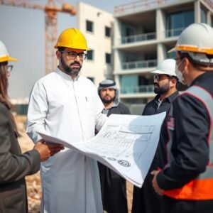 مقاول عام يشرف على مشروع في ضاحية عبدالله السالم