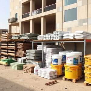 مواد بناء عالية الجودة يستخدمها مقاول العدان