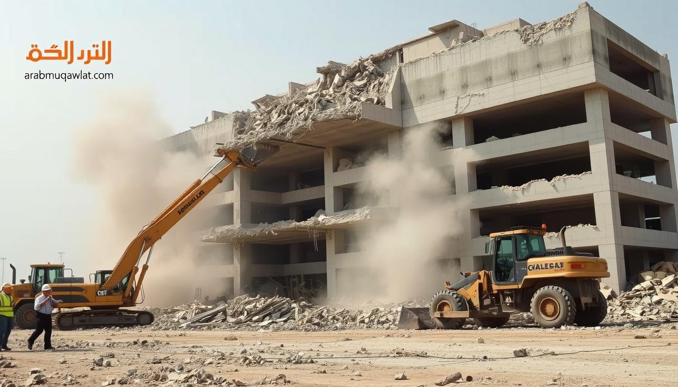 هدم الأبنية الخرسانية