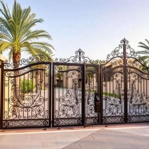 أسوار وبوابات حديدية من إنتاج مقاول حدادة الكويت