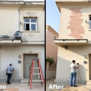 أعمال ترميم وتجديد لمنزل قديم بواسطة مقاول بناء وتشطيب محترف أعمال ترميم وتجديد لمنزل قديم بواسطة مقاول بناء وتشطيب محترف