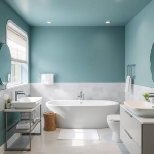ألوان مناسبة للحمامات في أعمال صباغة وتشطيبات