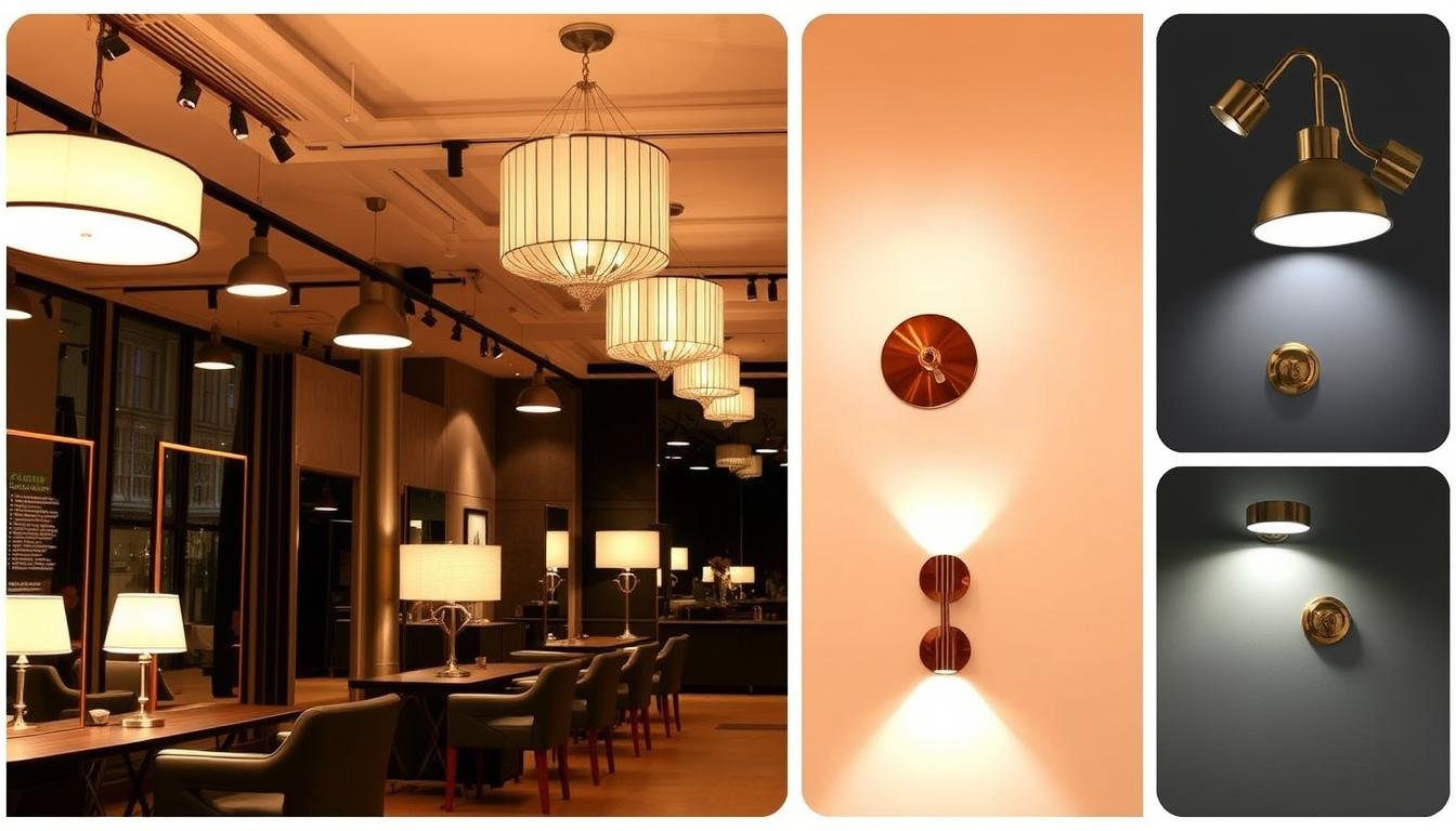 أنواع مختلفة من الإضاءة المستخدمة في تجديد صالونات المنازل