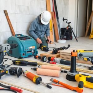 الأدوات والمعدات المستخدمة في تشطيب شقق بالكويت