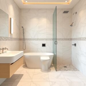 تركيب سيراميك الحمامات من قبل مقاول تركيب سيراميك الكويت