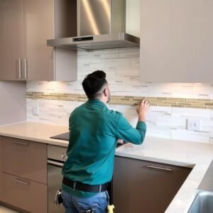 تركيب سيراميك المطابخ بواسطة مقاول متخصص في الكويت