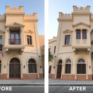 ترميم مبنى قديم في الكويت مع الحفاظ على طابعه التراثي ترميم مبنى قديم في الكويت مع الحفاظ على طابعه التراثي