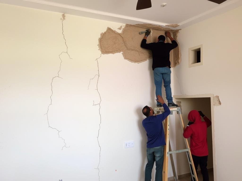 ترميمات المنازل في الفنطاس تشمل إصلاح الهياكل والجدران