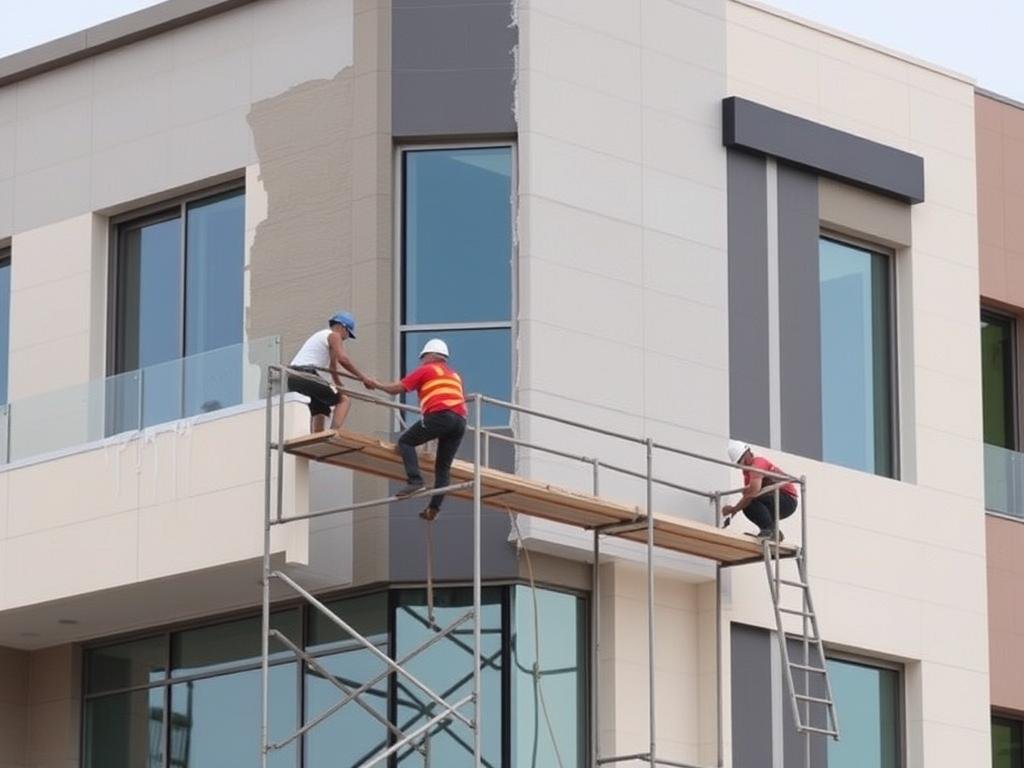 ترميمات الواجهات الخارجية للمباني في الفنطاس