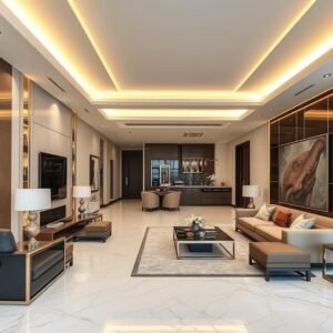 تشطيب داخلي فاخر لشقة سكنية في الكويت تشطيب داخلي فاخر لشقة سكنية في الكويت