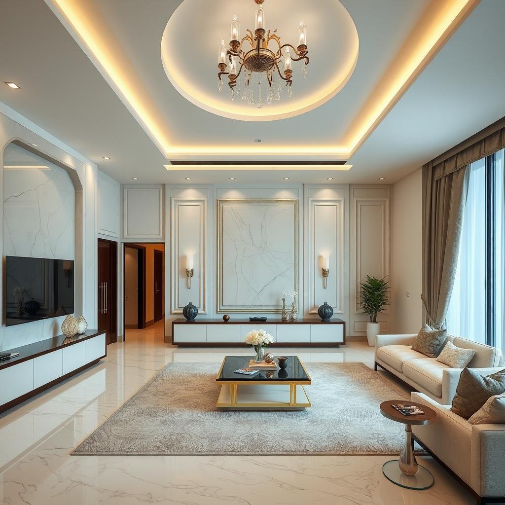 تشطيبات داخلية فاخرة في منزل بجابر الاحمد