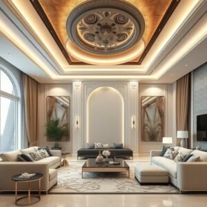 تشطيبات داخلية فاخرة لفيلا في الكويت