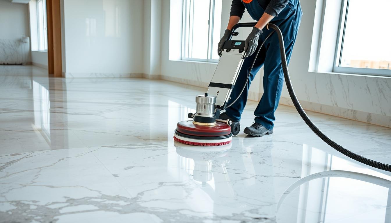 تلميع وجلي الرخام بواسطة معلم رخام الكويت