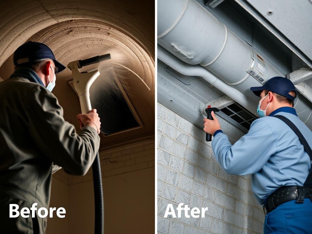 تنظيف وتعقيم قنوات التهوية بواسطة افضل فنى تهوية