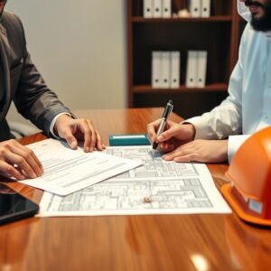 توقيع عقد مع مقاول مبانى الكويت