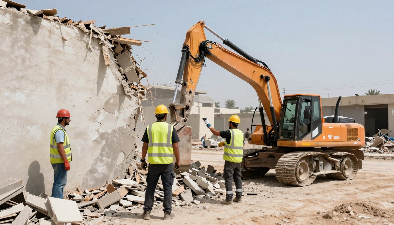 خدمات تكسير وهدم احترافية في الكويت