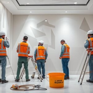 خدمات عربمقاولات المتميزة في أعمال صباغة وتشطيبات