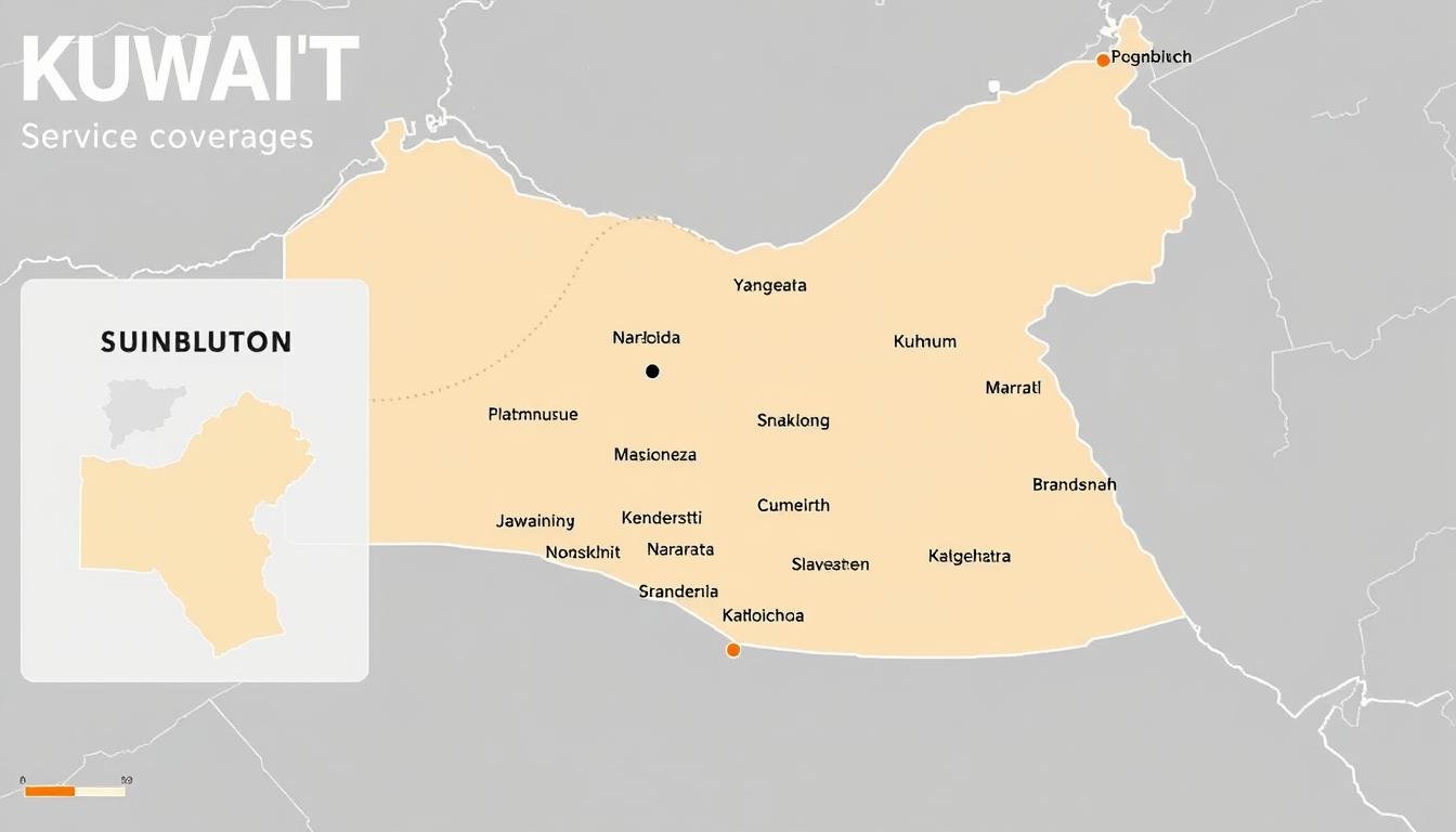 خريطة الكويت توضح مناطق خدمة مقاول صحي الكويت