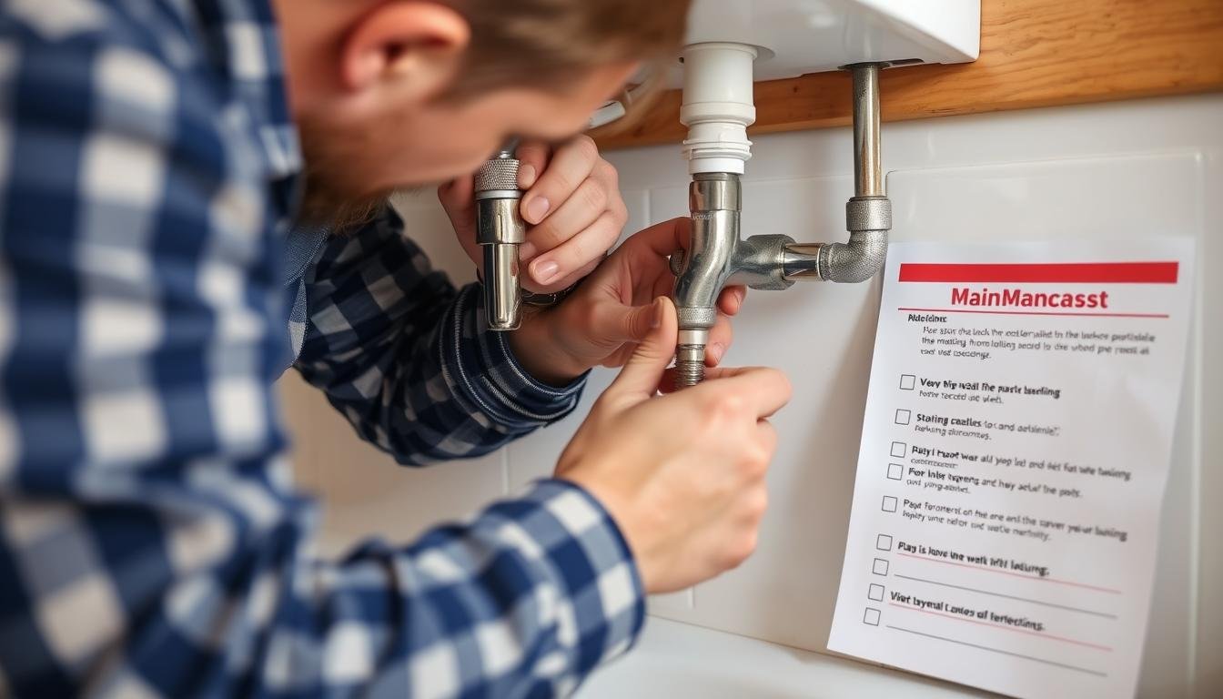 صيانة دورية لنظام السباكة