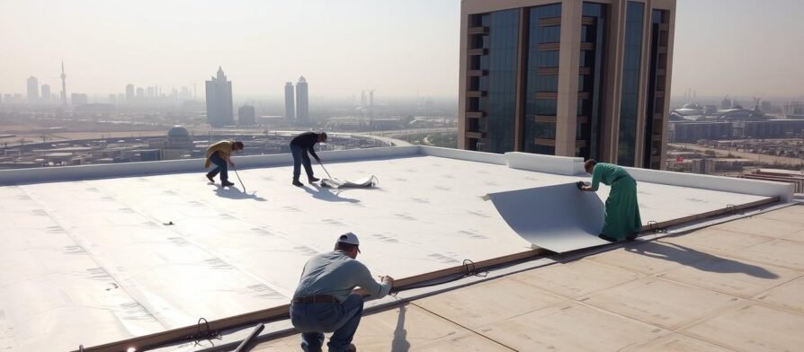 عازل أسطح بالكويت يحمي المباني من الحرارة الشديدة