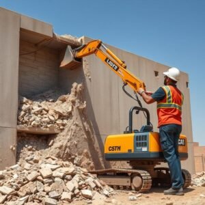 عملية تكسير جدران بطريقة احترافية وآمنة عملية تكسير جدران بطريقة احترافية وآمنة