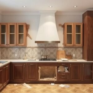 عملية تكسير وتجديد مطبخ قديم عملية تكسير وتجديد مطبخ قديم