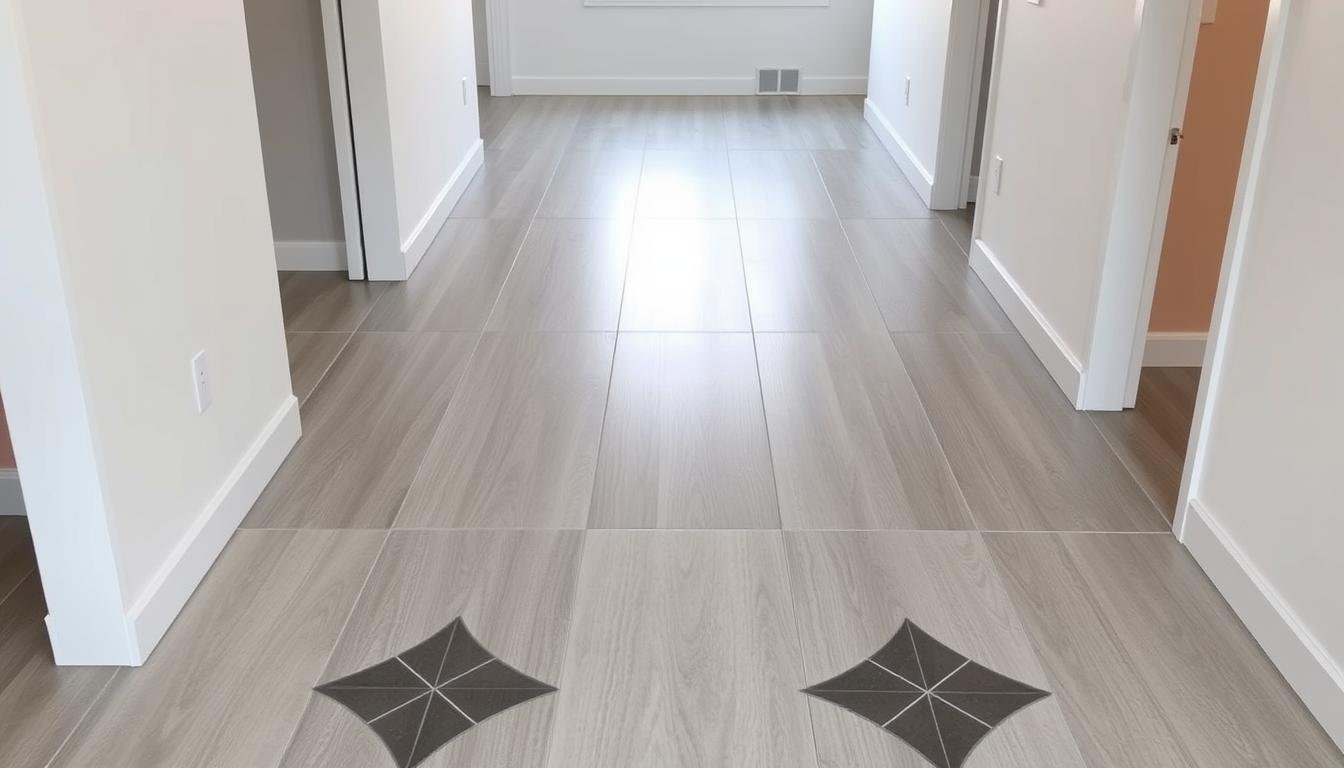 غرفة بسيراميك مركب بشكل احترافي تظهر الجودة العالية للعمل المنجز