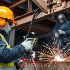 فحص جودة أعمال ترميم الهياكل الفولاذية من مقاول ترميمات العدان فحص جودة أعمال ترميم الهياكل الفولاذية من مقاول ترميمات العدان