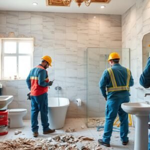 فريق متخصص في تكسير حمامات يعمل باحترافية عالية فريق متخصص في تكسير حمامات يعمل باحترافية عالية