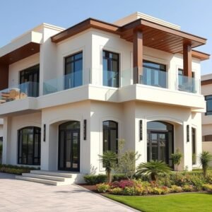 فيلا سكنية فاخرة تم بناؤها بواسطة مقاول بناء بالكويت