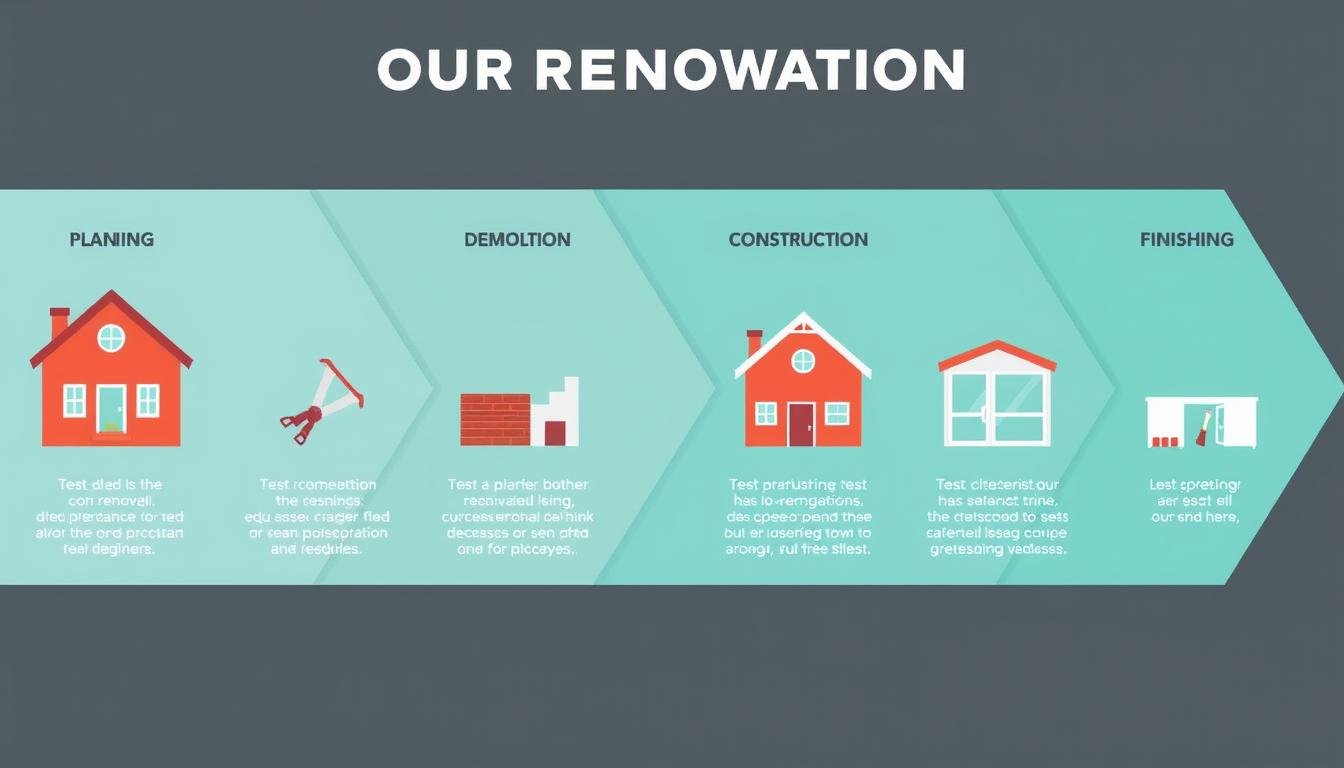 مخطط توضيحي لمراحل تنفيذ مشروع الترميم من البداية حتى النهاية