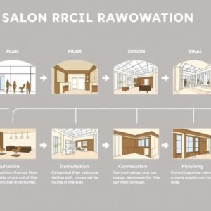 مراحل تجديد الصالون من التخطيط إلى التنفيذ النهائي