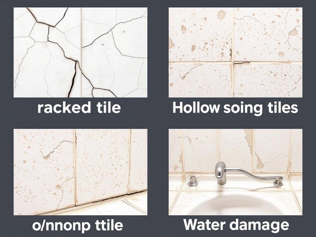 مشاكل شائعة في السيراميك مثل التشققات وتآكل الفواصل