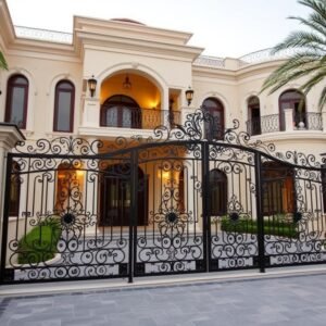 مشروع فيلا سكنية فاخرة نفذها مقاول حدادة الكويت