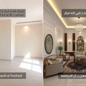 مقارنة بين أعمال مقاول تشطيب عادي ومقاول تشطيب كامل