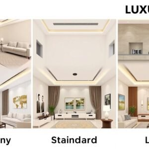 مقارنة بين مستويات التشطيب المختلفة للشقق في الكويت