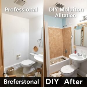 مقارنة بين نتائج تكسير حمامات احترافي وغير احترافي مقارنة بين نتائج تكسير حمامات احترافي وغير احترافي