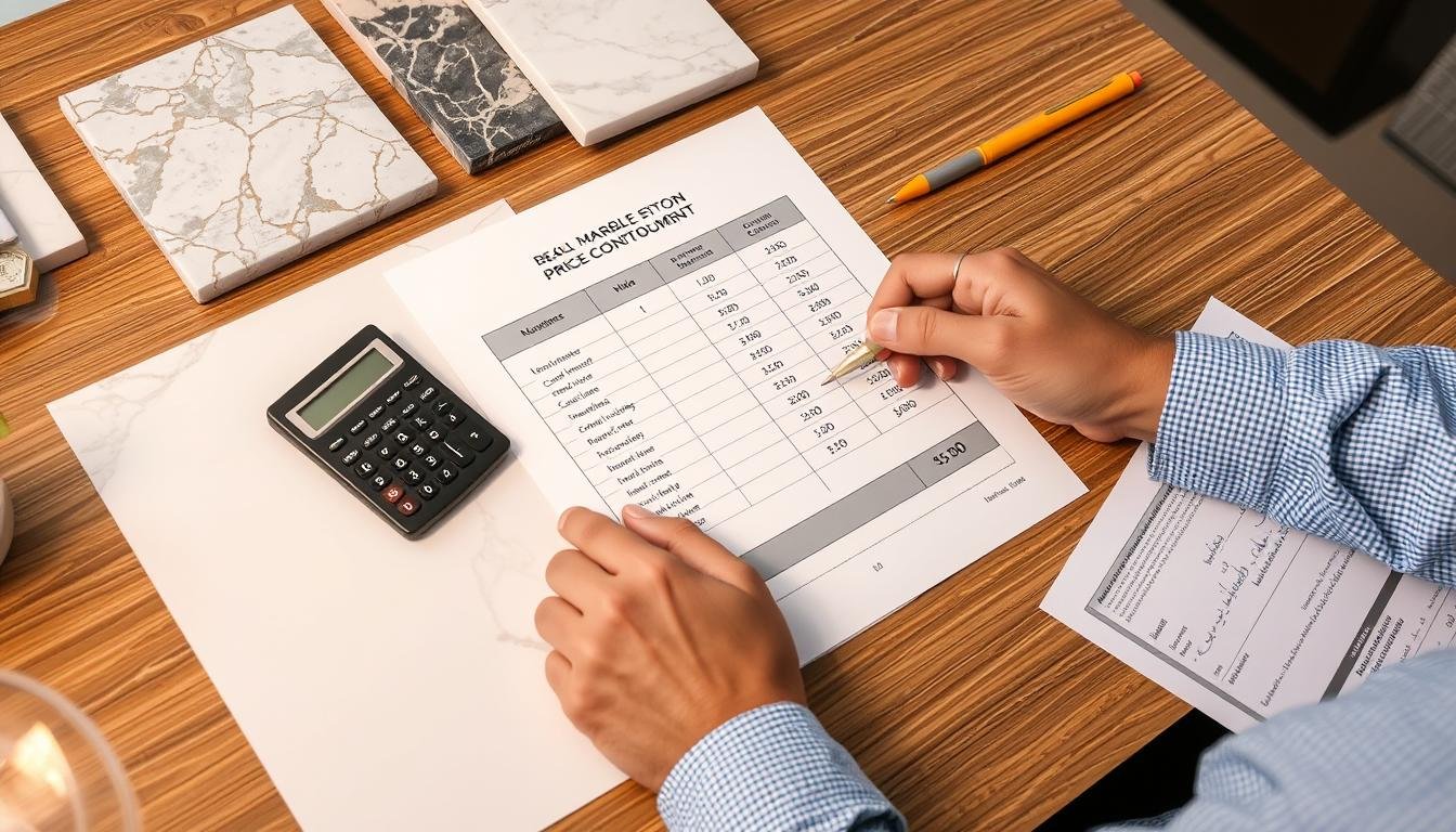 مقارنة عروض أسعار من عدة مقاولين رخام في الكويت