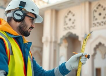 مقاول ترميمات الظهر يقوم بفحص وتقييم المبنى قبل البدء بأعمال الترميم