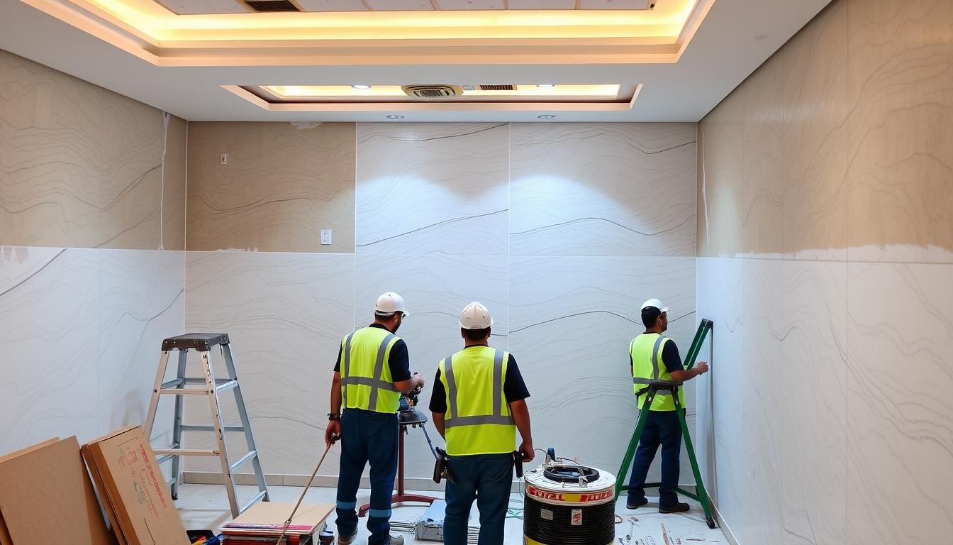 مقاول ترميمات صباح السالم يقوم بأعمال ترميم منزل