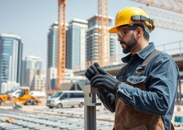 مقاول حدادة الكويت يعمل على مشروع إنشائي كبير